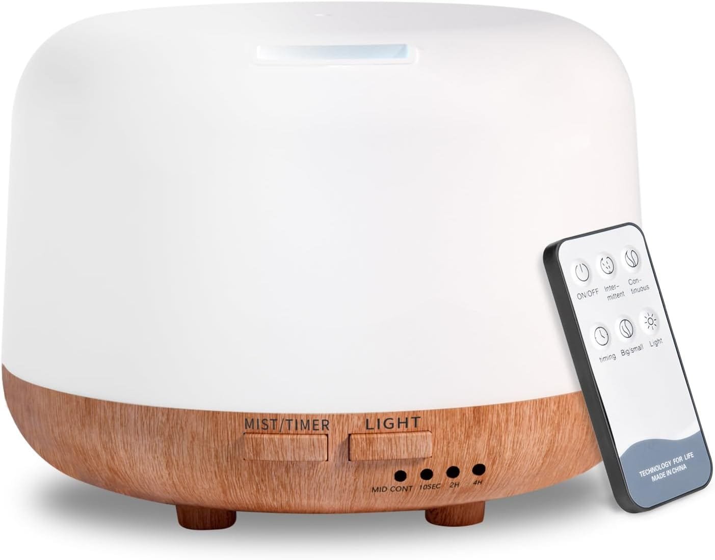Yellow 300ml essential oil diffuser with remote and LED light