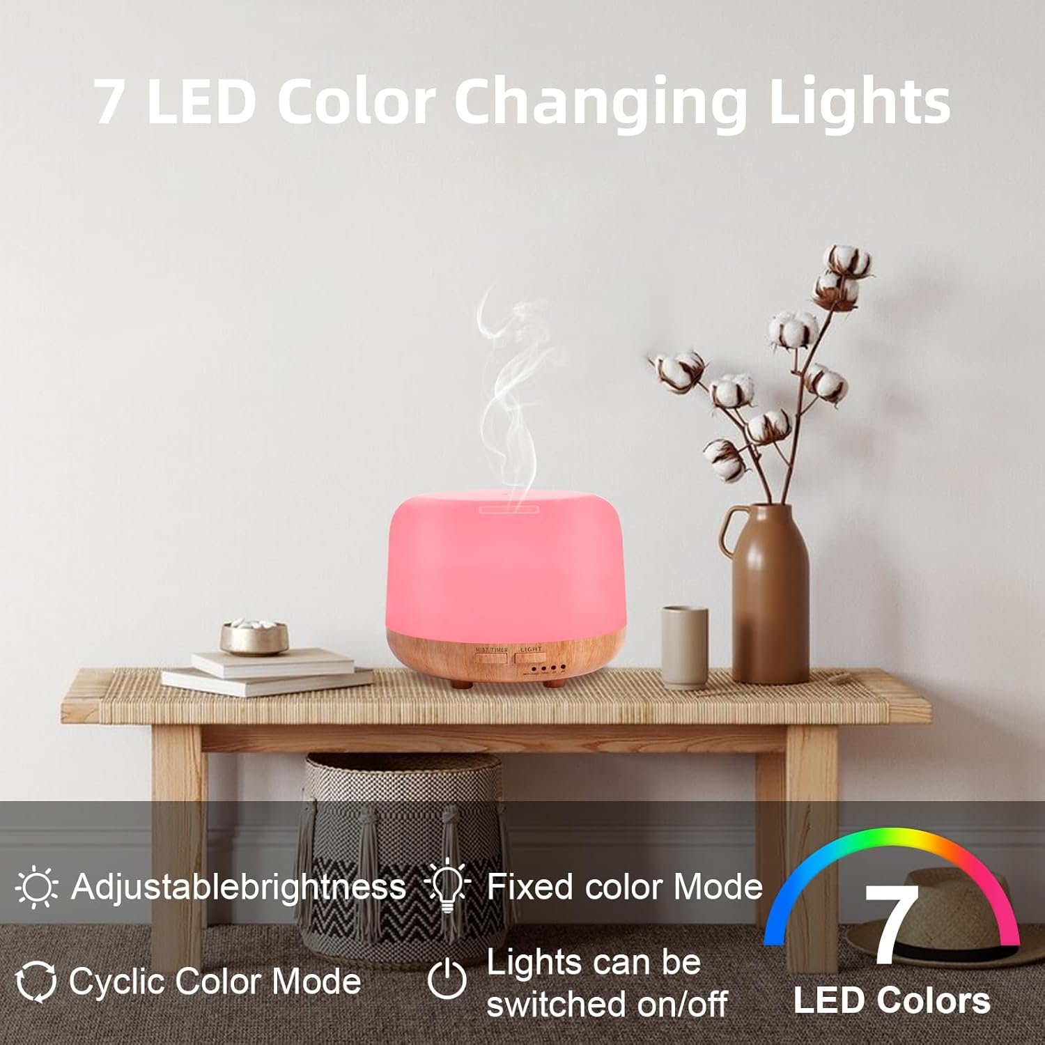 Diffuser gift set contents including remote and measuring cup