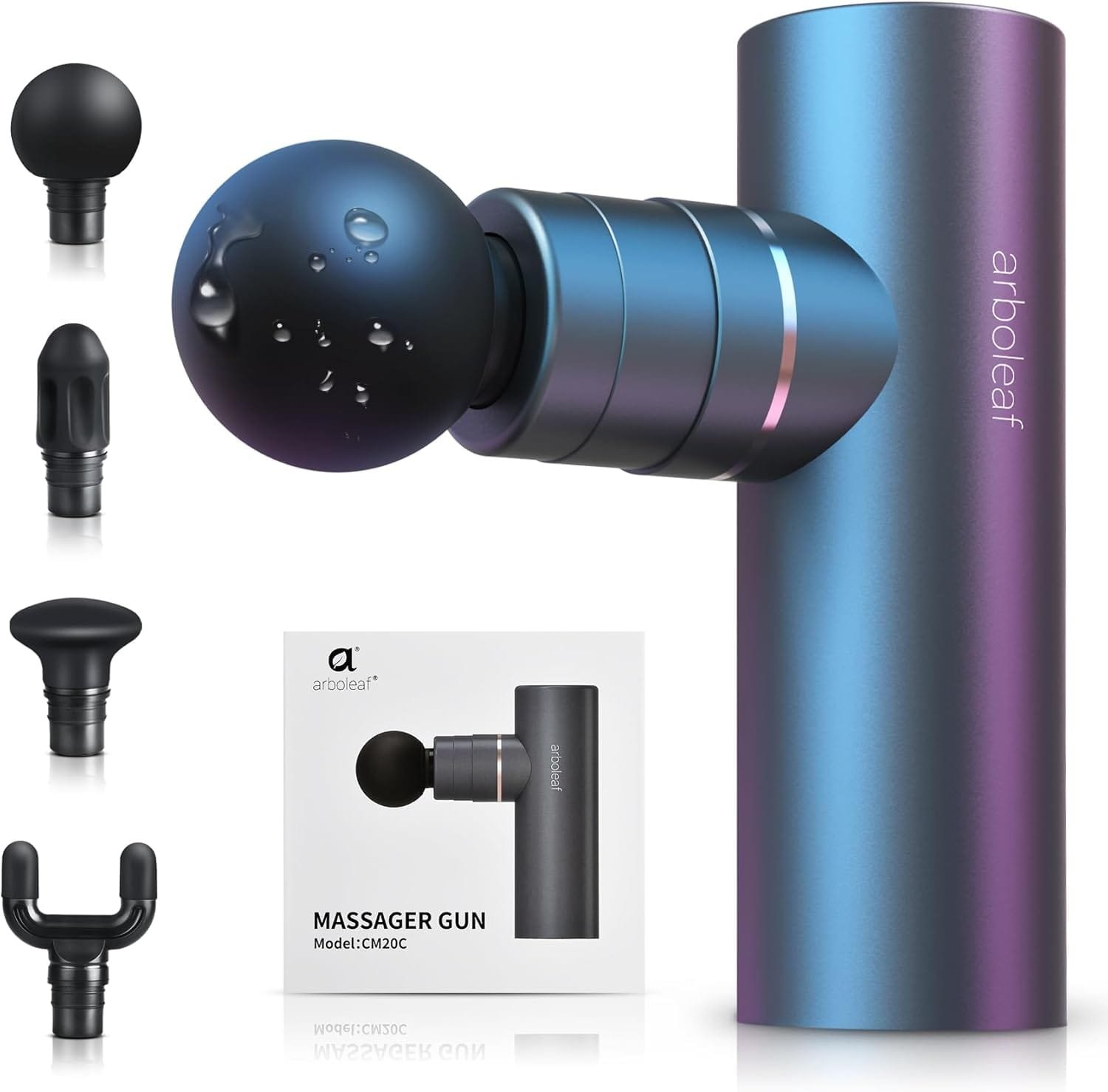Arboleaf mini massage gun with silicone heads