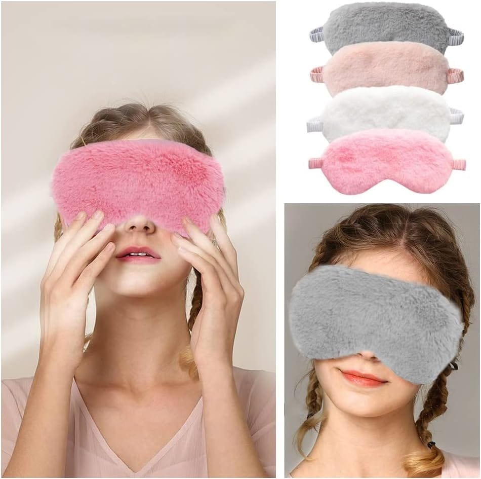 Assorted sleep masks displayed with gift pouch