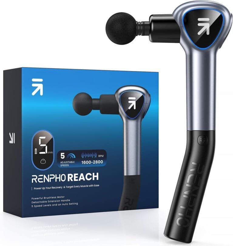 RENPHO Massage Gun with Long Handle for Back