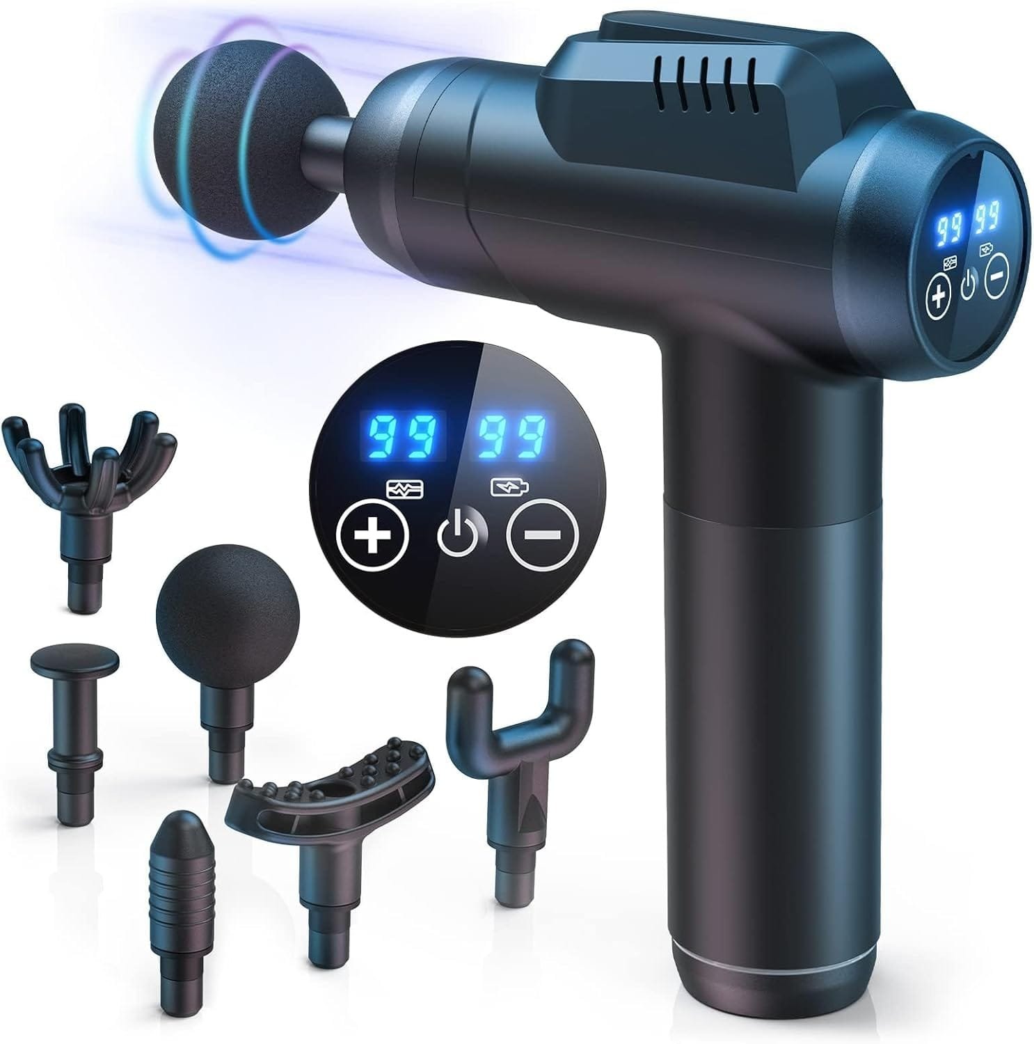 Timiyou massage gun with 99 speeds and LED screen