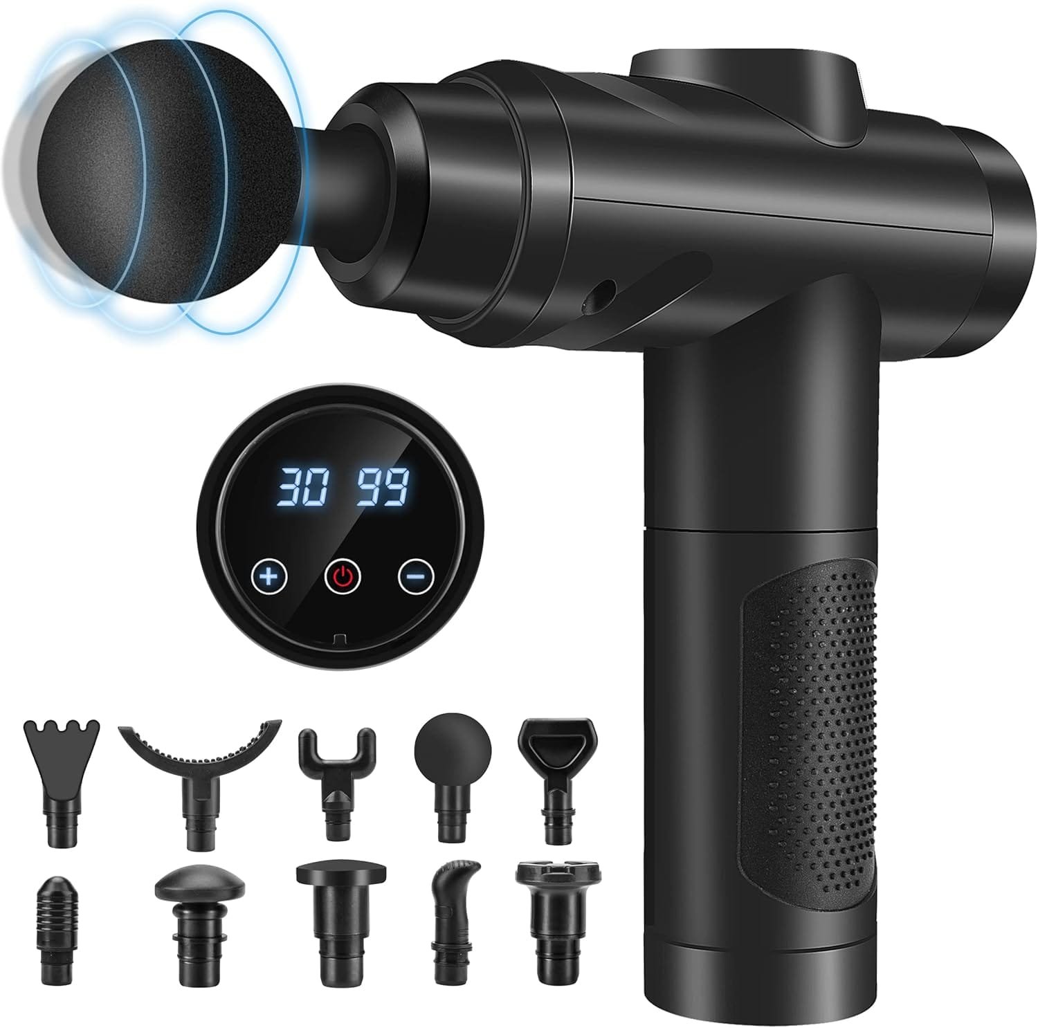 Zerolia massage gun with 10 heads