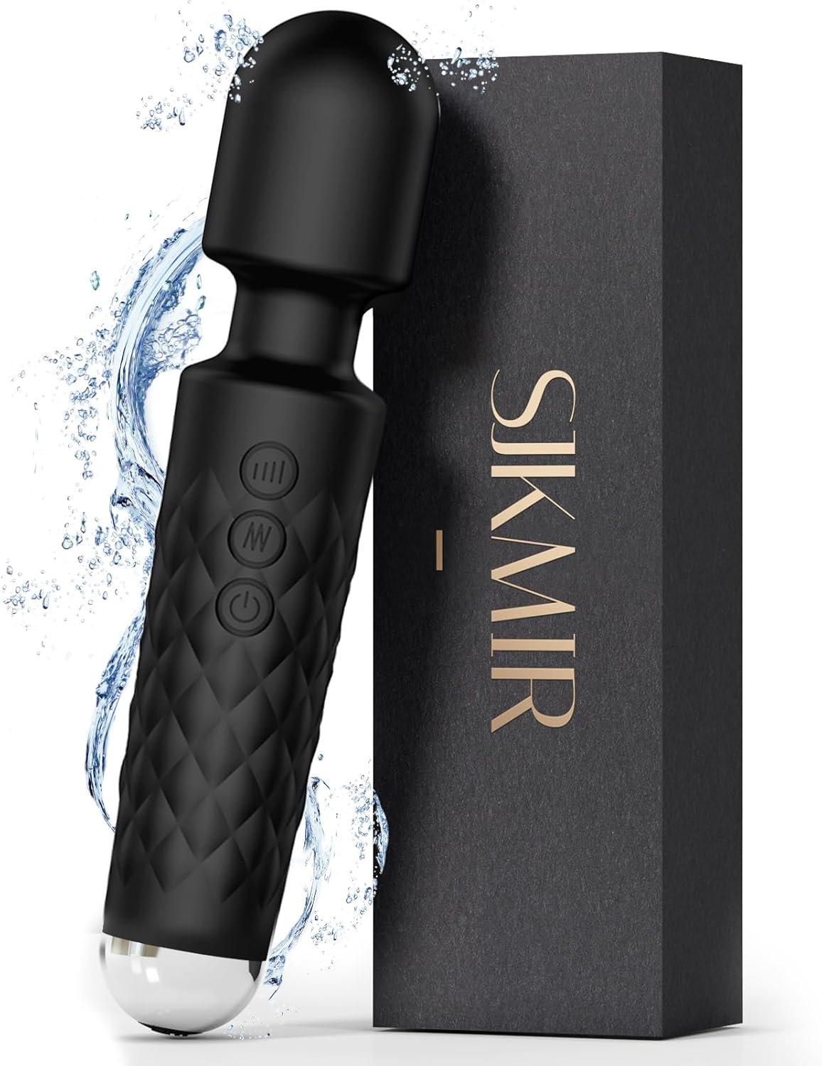 Vibrator, Wand Vibrator Strong Vibrator Wand SJKMIR with 20 Vibration Modes & 8 Speeds, Wands for Adults & Female Vibrator & Wand Massager for...