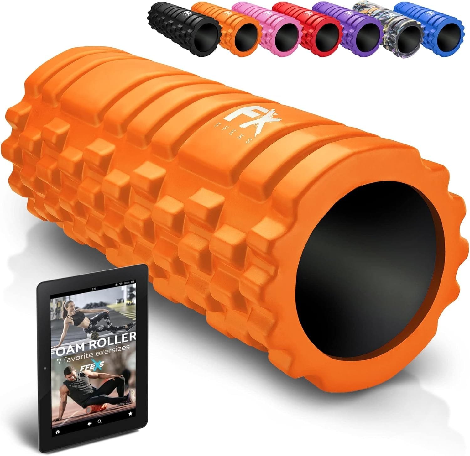 FX FFEXS Foam Roller for Deep Tissue Muscle Massage Trigger Point Muscles Therapy