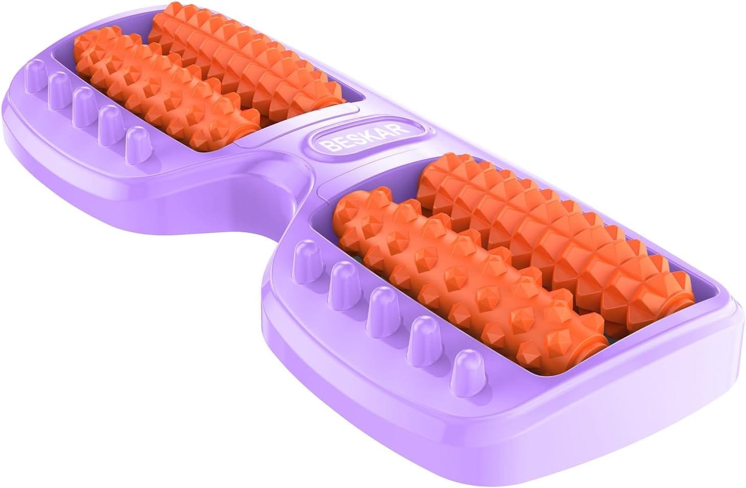 Foot Massager Roller for Plantar Fasciitis Relief, Dual Pressure Point Foot Roller, Deep Tissue Muscle Massage, Reflexology Tool for Foot Pain Neuropathy