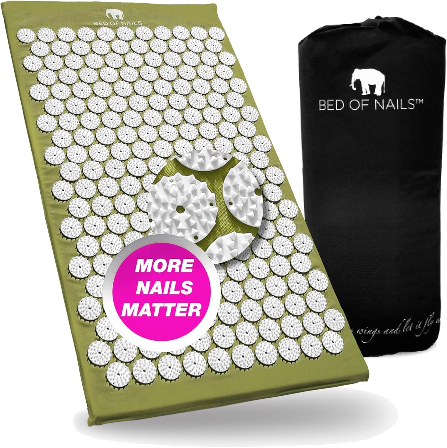 Original Acupressure Mat — Acupuncture Mat with 8,820 Massage Mat Nails for Wellness, Increased Vitality, Back Pain Relief, Relaxation, 74 x 41...