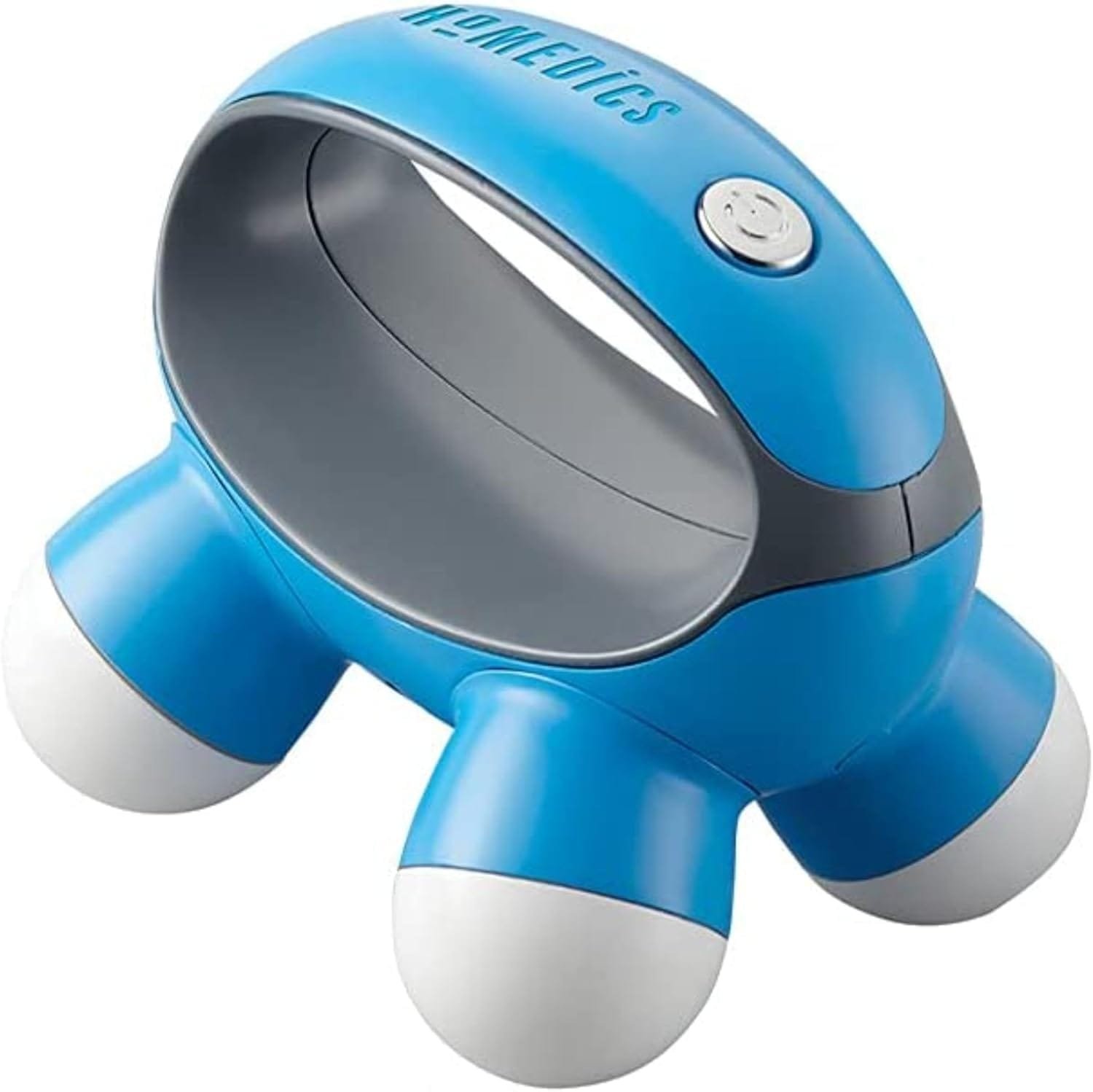 Quatro Mini Hand-Held Massager with Hand Grip, Battery Operated