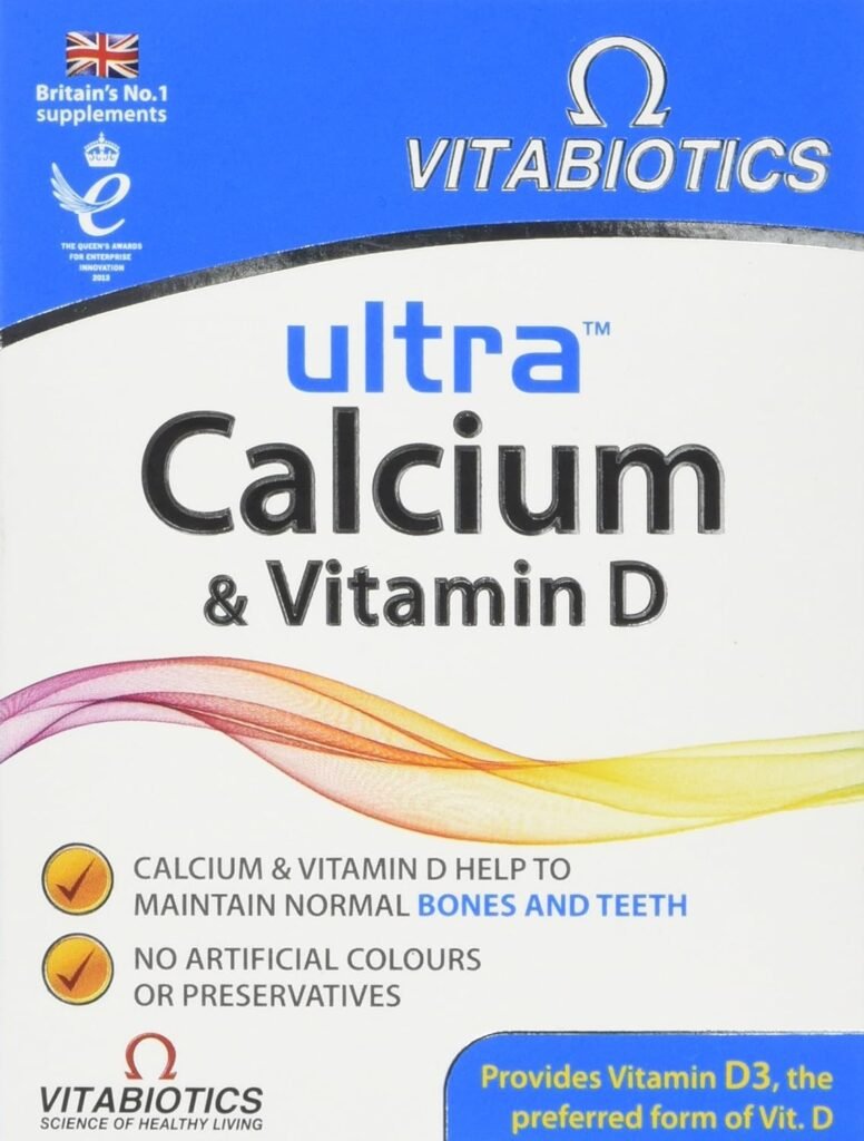 Calcium and Vitamin D Tablets, Vitabiotics Ultra (Pack of 1)