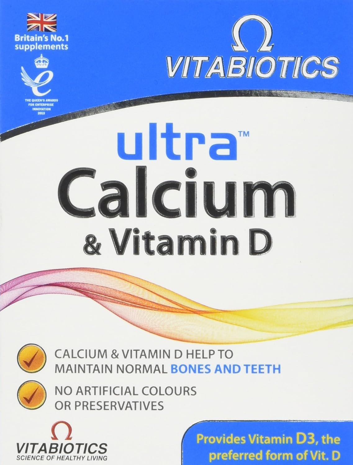 Calcium and Vitamin D Tablets, Vitabiotics Ultra (Pack of 1)