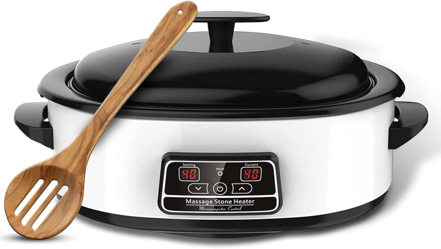 Digital Hot Stone Massage Heater 6 L – Professional Spa Stone Warmer with Adjustable Thermostat, Auto Shut-Off & UK Plug