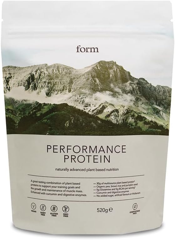 Form Performance Protein - Vegan Protein Powder - 30g of Plant Based Protein per Serving, with BCAAs and Digestive Enzymes. Perfect Post Workout. Tastes...