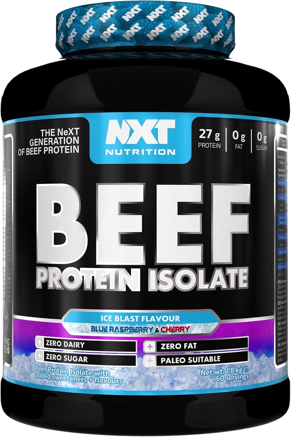 NXT Nutrition Beef Protein Isolate Powder - Protein Powder High in Natural Amino Acids - Paleo, Keto Friendly - Dairy and Gluten Free - Muscle Recovery | 1...