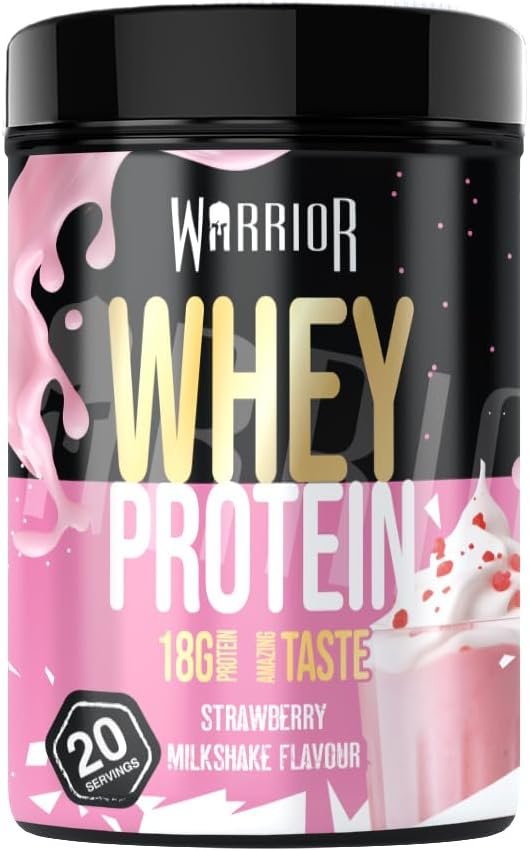 Warrior Whey Protein Powder 500g - Up to 36g* Protein per Shake – Low Sugar - Muscle Growth and Recovery Drink - Amazing Taste - 20 Servings - GMP Certified...