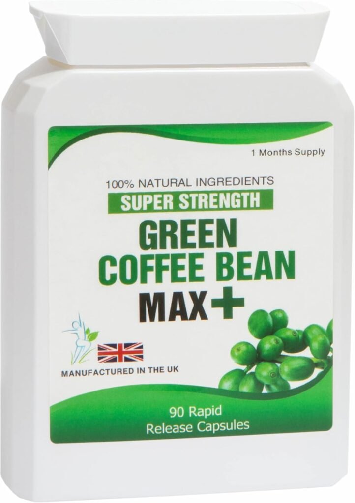 90 Green Coffee Bean Extract Diet Capsules 5000mg Vegetarian Manufactured in The UK Weight Management