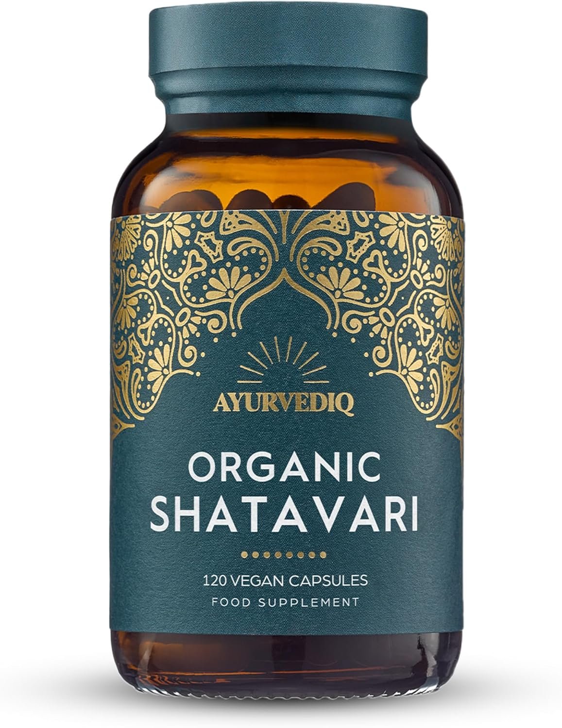 Ayurvediq Wellness Organic Shatavari Capsules 120, 500mg – Natural Pure Shatavari Powder for Breast Milk, Hormone Balance for Women – Soil Association...
