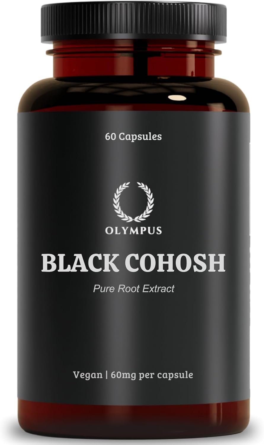 Lab Tested BlackCo Root Extract | 60mg Per Capsule | 60 Capsules | 2-Month Supply | Pure Supplement | High Strength Effectiveness | Sweat Mood Stress