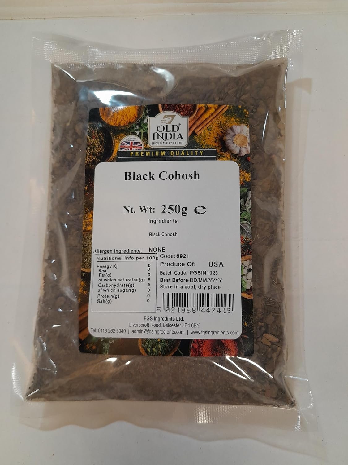 Old India Black Cohosh 250g