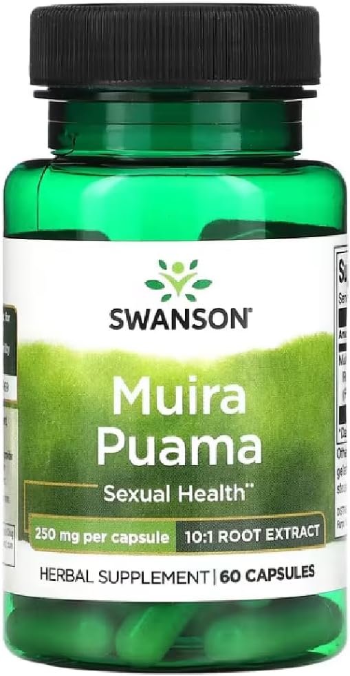 Swanson - Muira Puama, 250mg (10:1) | Vitality and Endurance Support - 60 Capsules