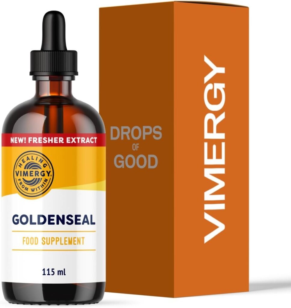 Vimergy Goldenseal, 57 Servings – Goldenseal Drops– Vegan Liquid goldenseal Extract – Alcohol-Free Golden Seal– Formulated Without Sugar or Binders –...