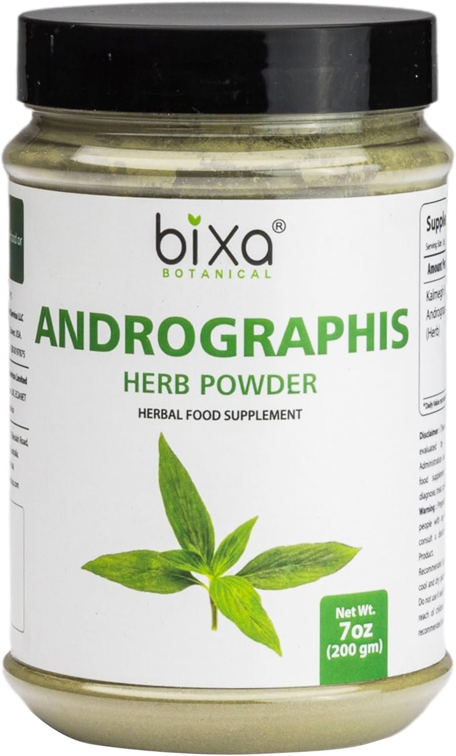 bixa Botanical Andrographis Powder (Andrographis Paniculata/Bitter Herb/Kalmegh) | 200g (7Oz)
