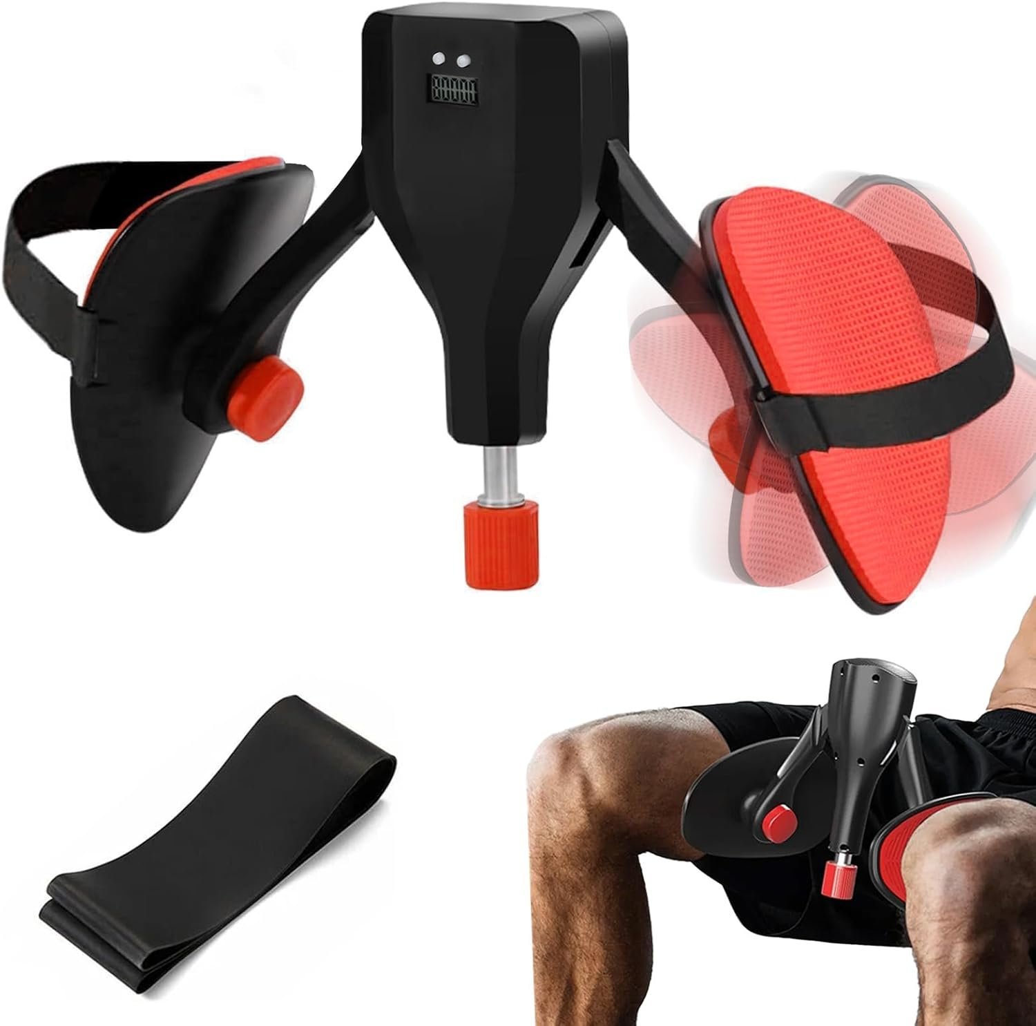 Audasi Pelvic Floor Muscle Trainer for Men, Thigh Master Automatic Counting 360°Rotating 77lbs Pelvic Floor Exerciser Women Arms Buttocks Strength Training...