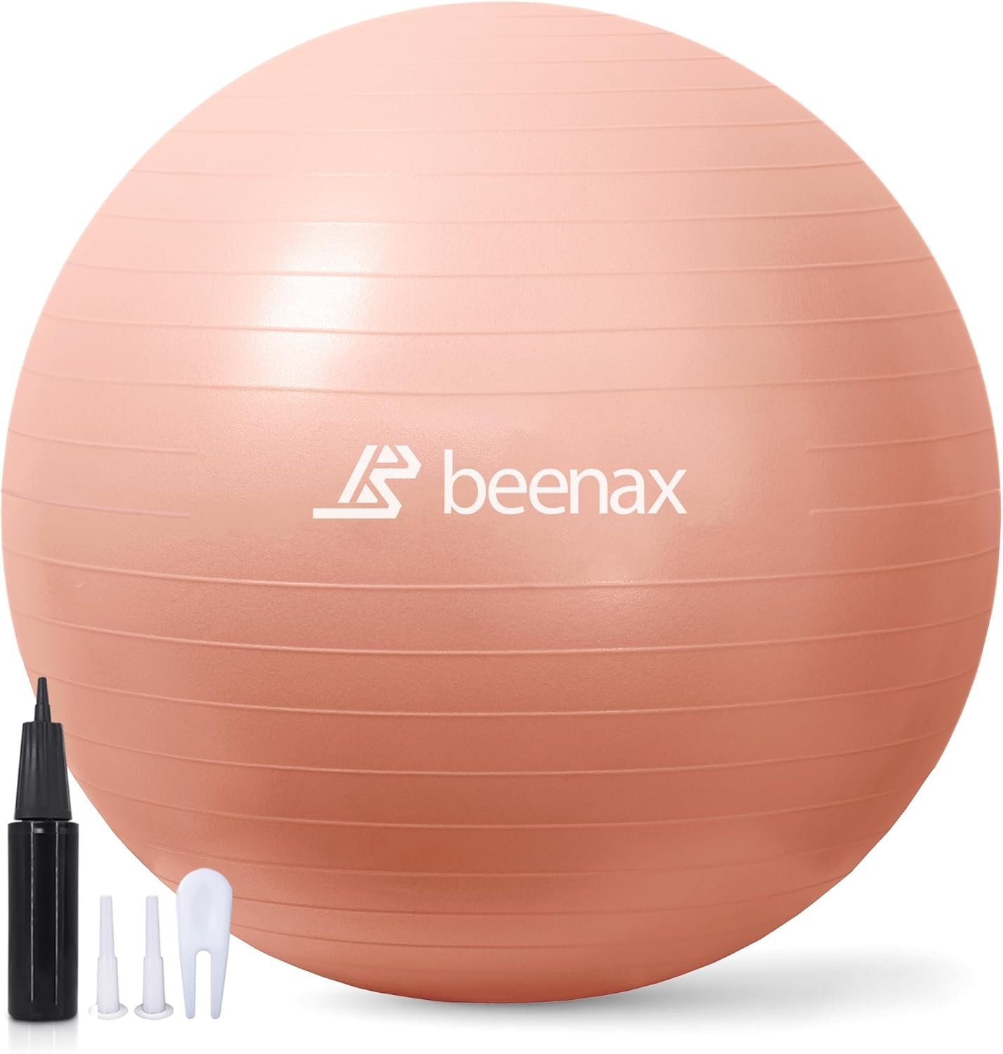 Beenax Thick Strong Exercise Pregnancy Ball 55cm 65cm 75cm, Anti-Burst Gym Swiss Ball with Pump Included for Yoga, Fitness, Labour, Pilates, Stability, Balance