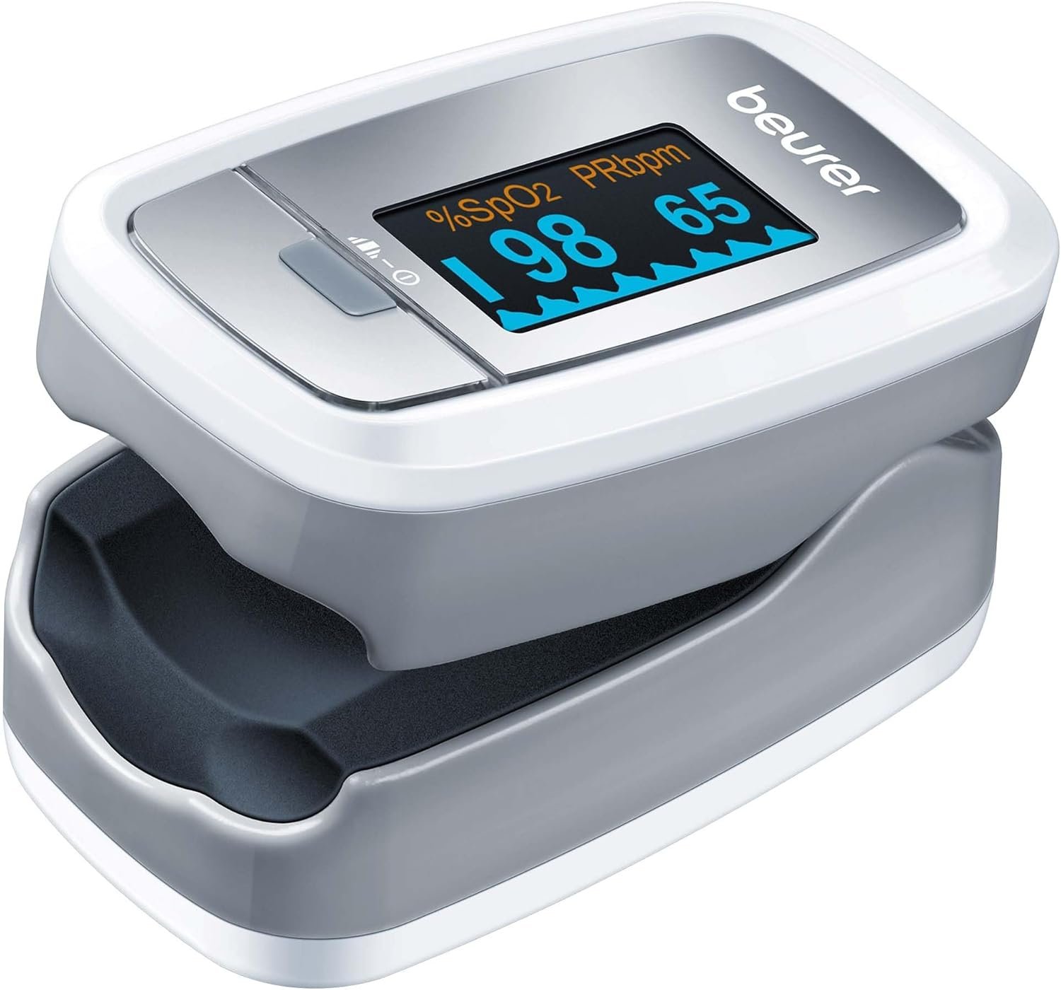 Beurer PO30 Pulse Oximeter | Determination of heart rate and arterial oxygen saturation for those with medical conditions | Suitable for high-altitude...
