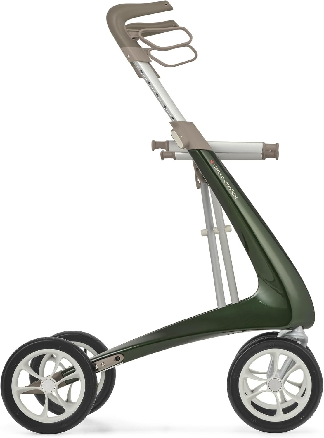 Byacre Carbon Ultralight Rollator Walker with Seat - Worlds Lightest Rollator - 4.8 kg Mobility Aids for Walking - Mobility Walker with Seat