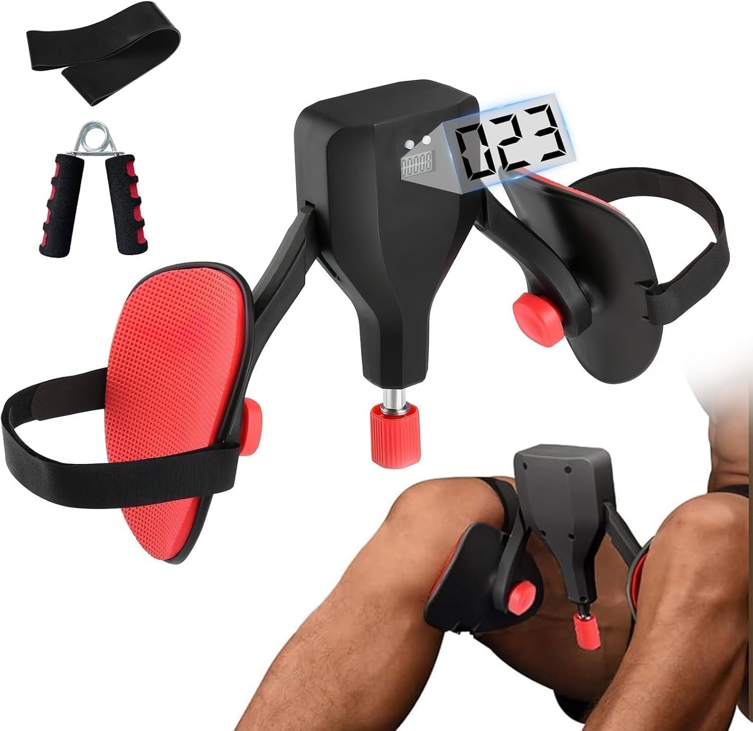 Kegel Pelvic Floor Trainer for Men & Women - 3Pcs Adjustable Resistance Multifunctional Pro Thigh-Master Exerciser Equipment for Arms, Hip, Home Gym...