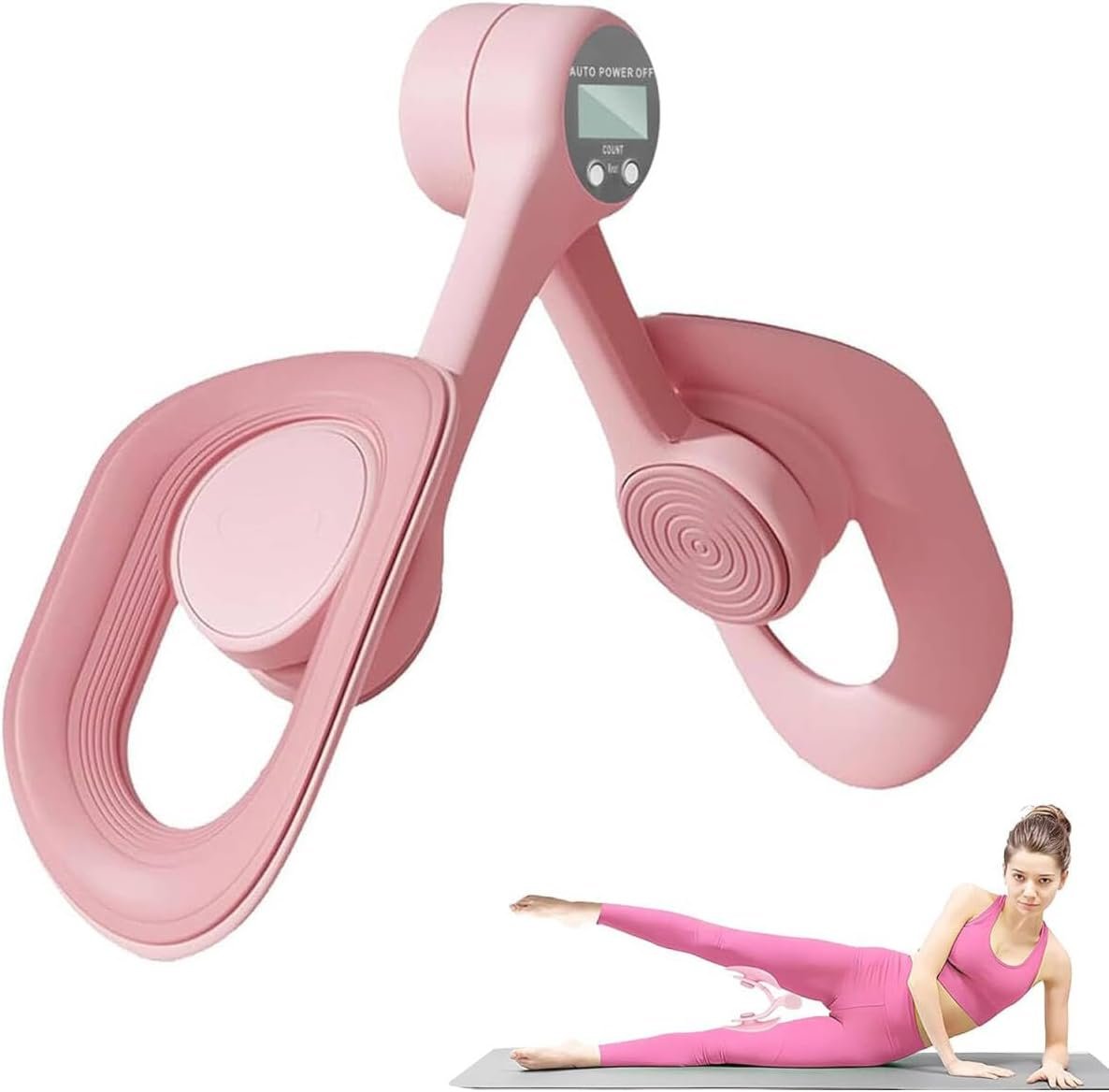 Pelvic Floor Exerciser, 360° Rotation Kegel Trainer Thigh Master Anti Slip Pelvic Floor Trainer with Counter Inner Thigh Exerciser Equipment for Women Home...