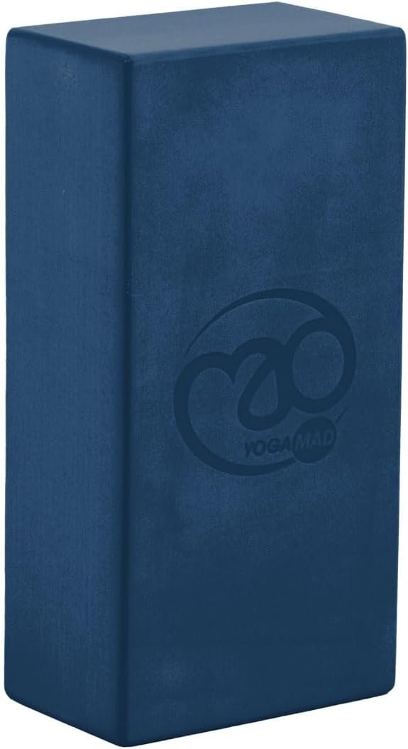 Yoga-Mad EVA Foam Yoga Brick | High Density Non-Slip Gym Block for Stability, Support & Alignment | Lightweight, Durable & Travel Friendly | 22 x 11...
